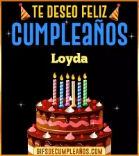Te deseo Feliz Cumpleaños Loyda